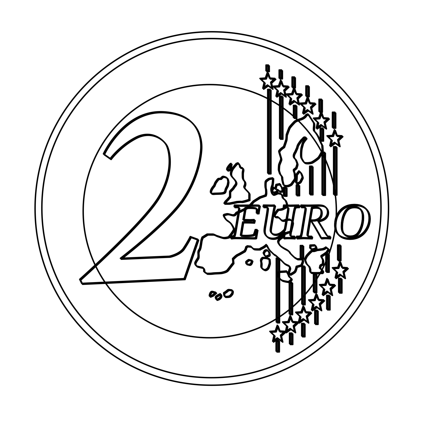 euro coins clipart - photo #44