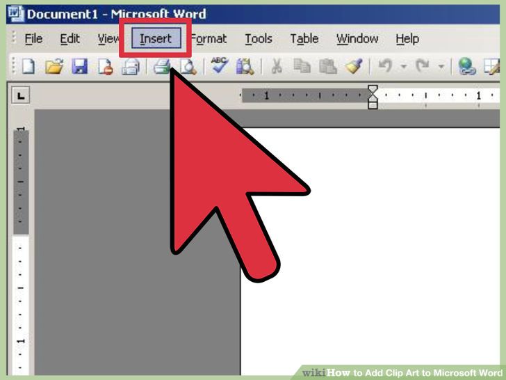 to insert a clipart you must do the following - photo #1