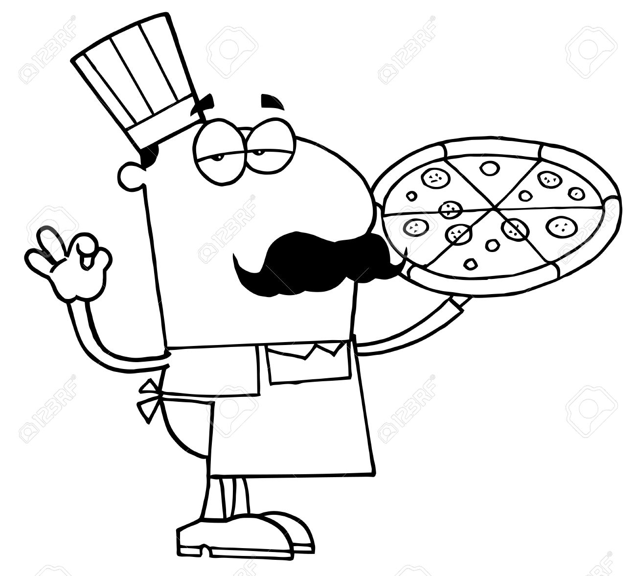 pizza clipart black and white free - photo #25