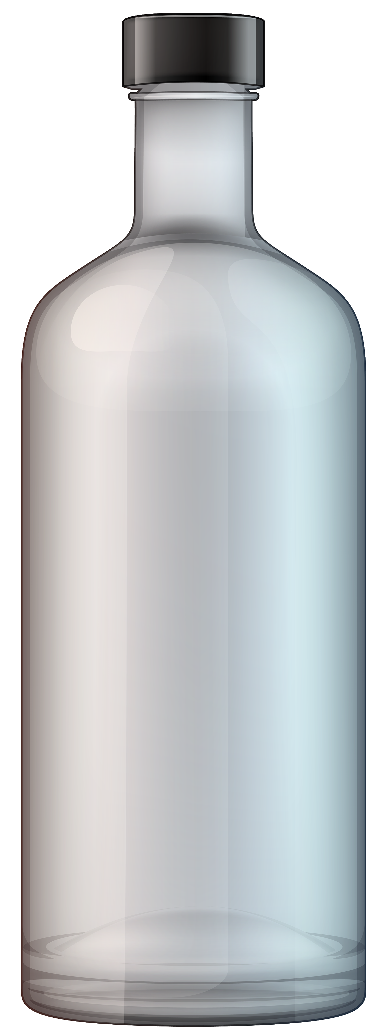 A bottle of vodka clipart - Clipground