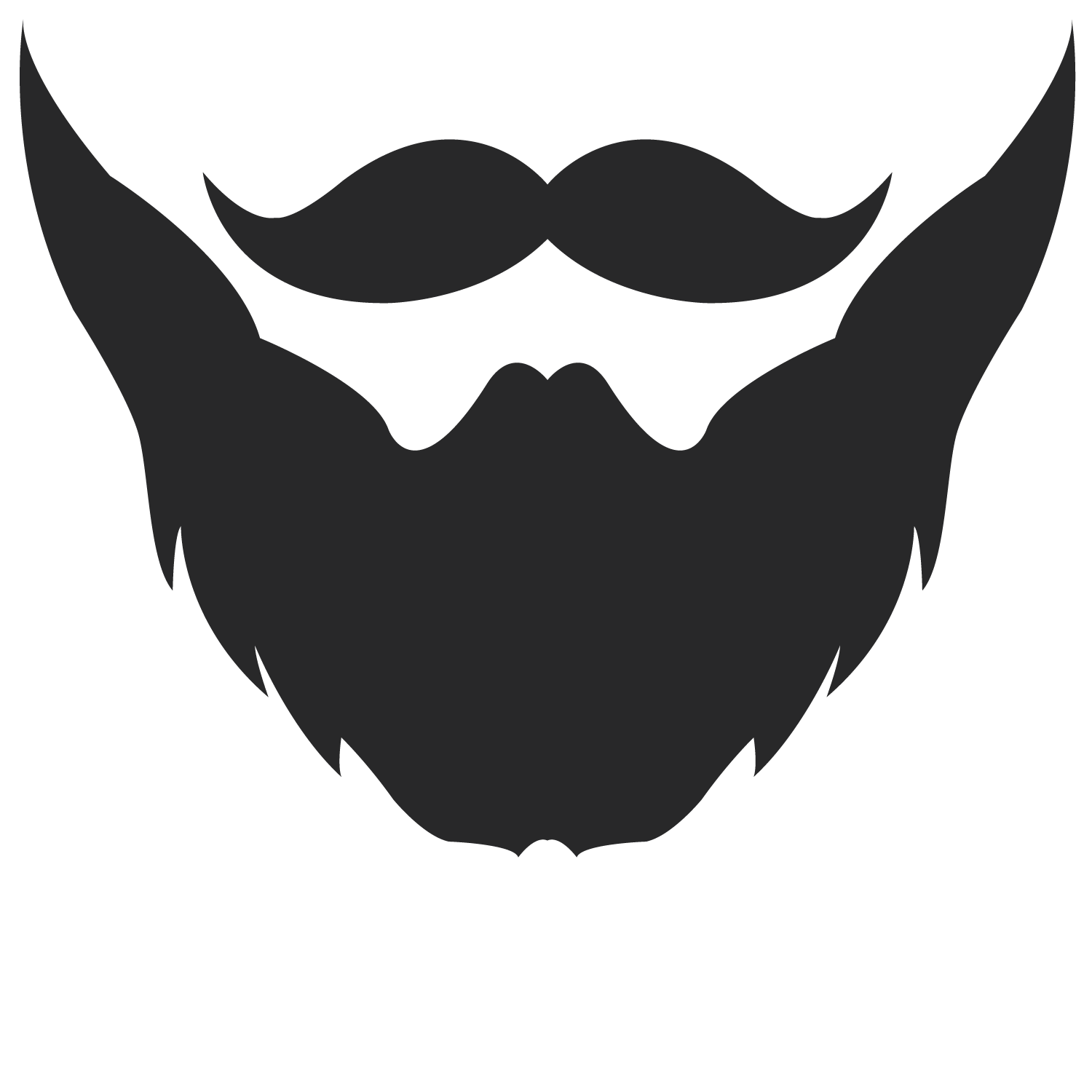 White bearded clipart - Clipground