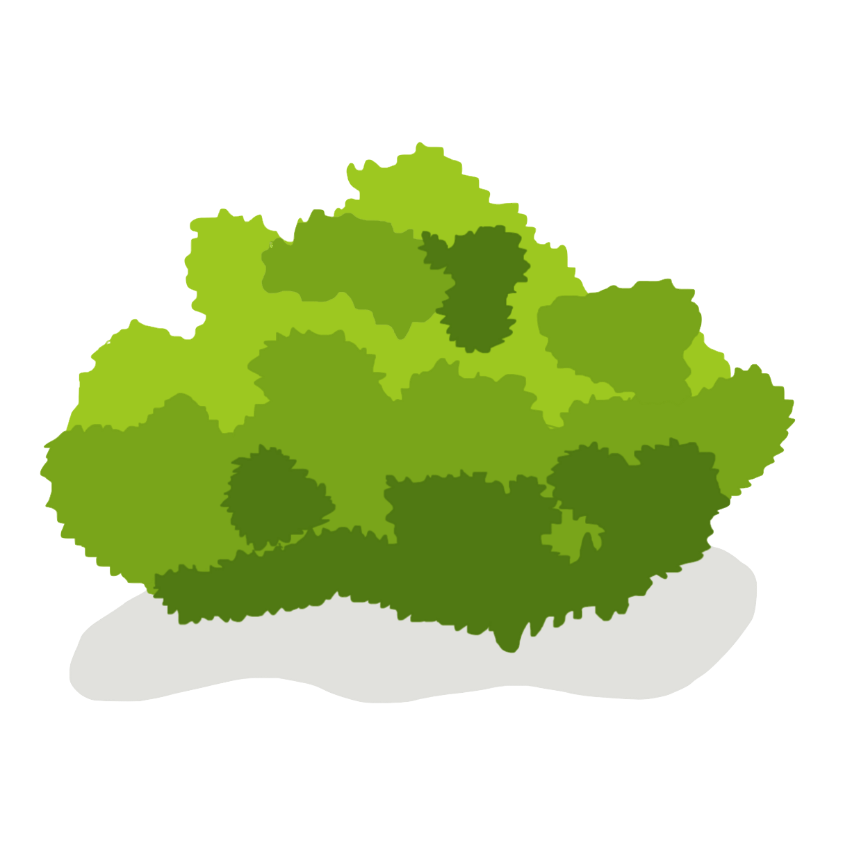 clipart bushes silhouette - Clipground