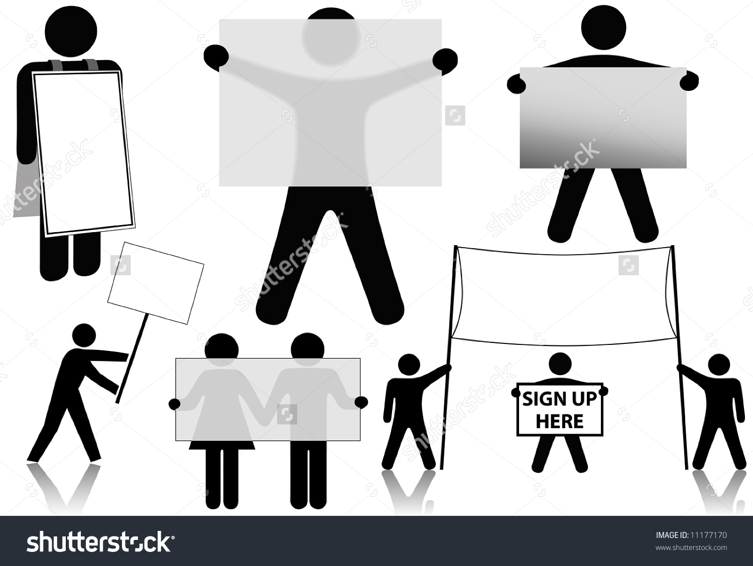 clipart man holding sign - photo #25