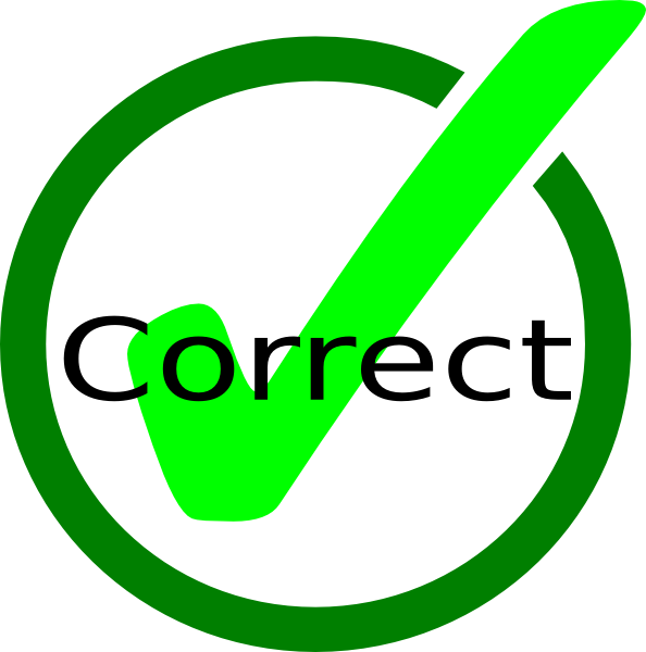 Correct Clipart Clipground