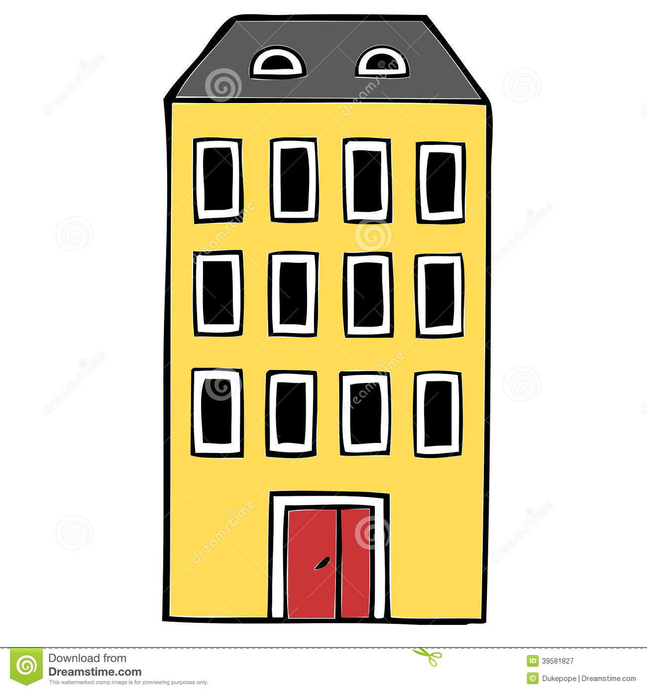 Block of flats clipart - Clipground