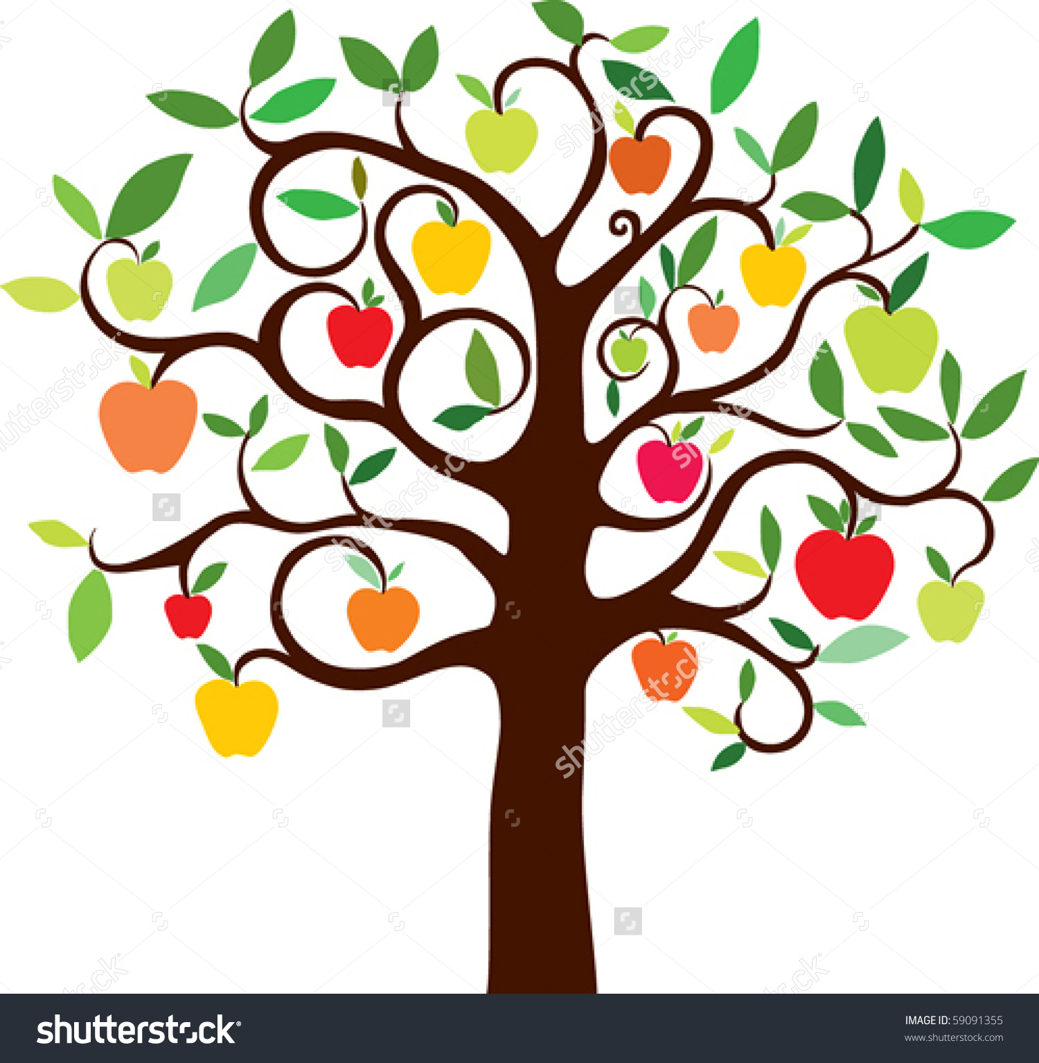 free clipart of fruit trees - photo #40