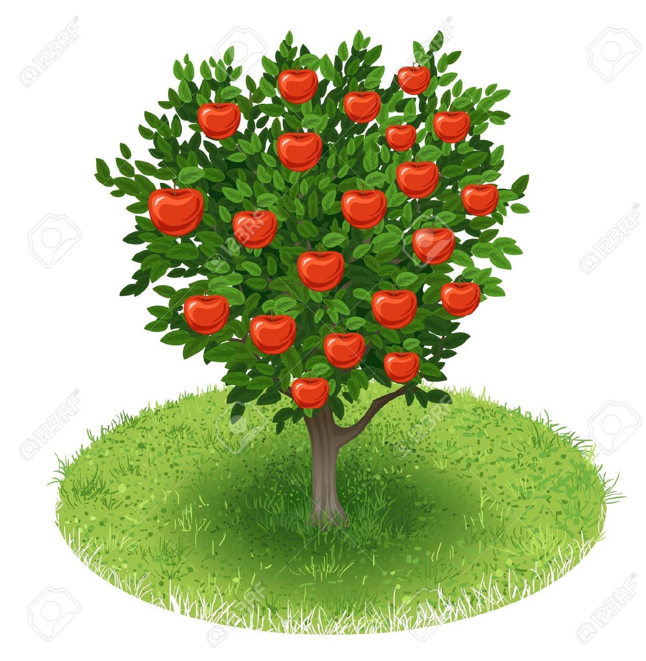 clipart of an apple tree - photo #50