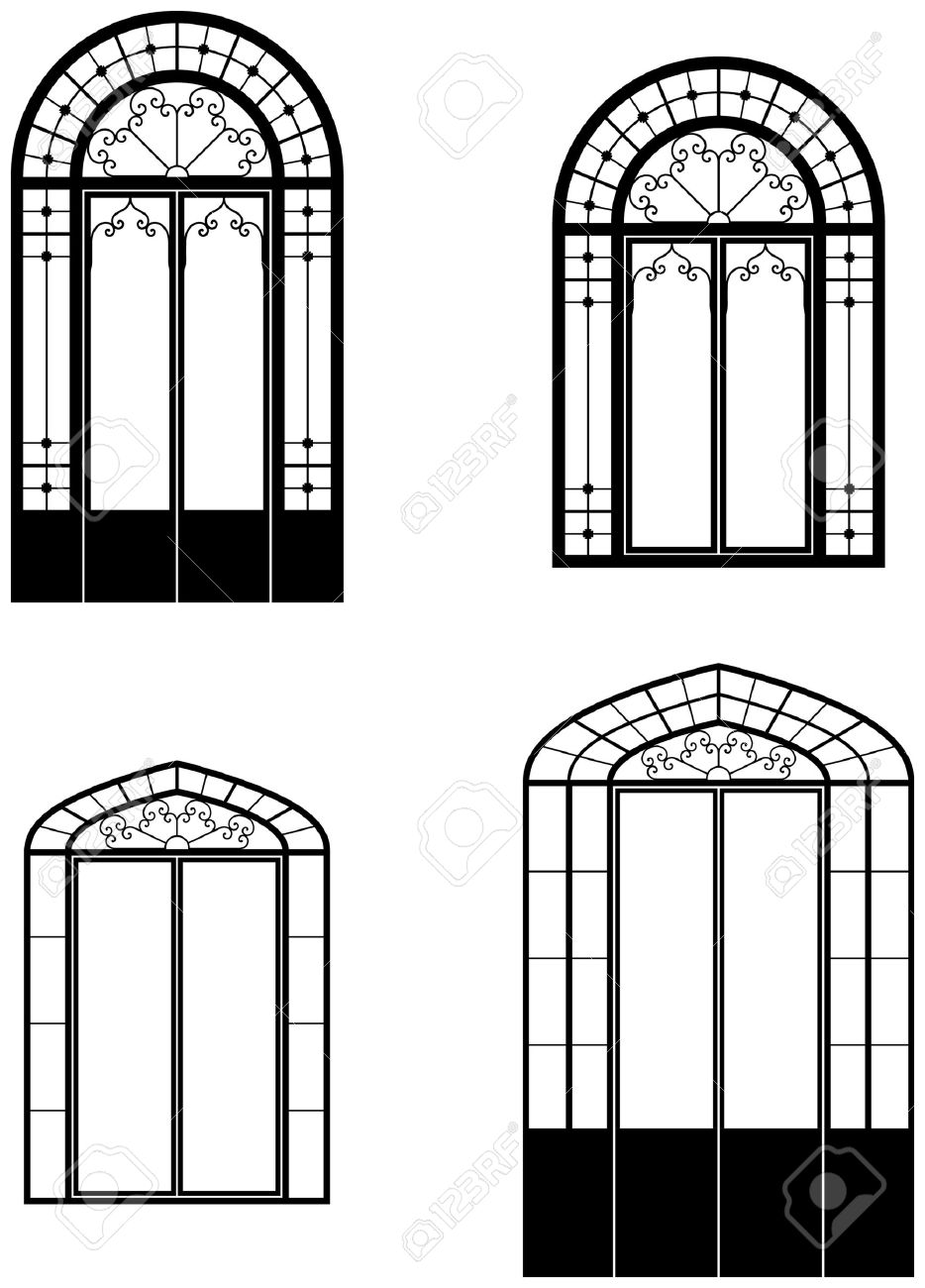 Arched door clipart - Clipground