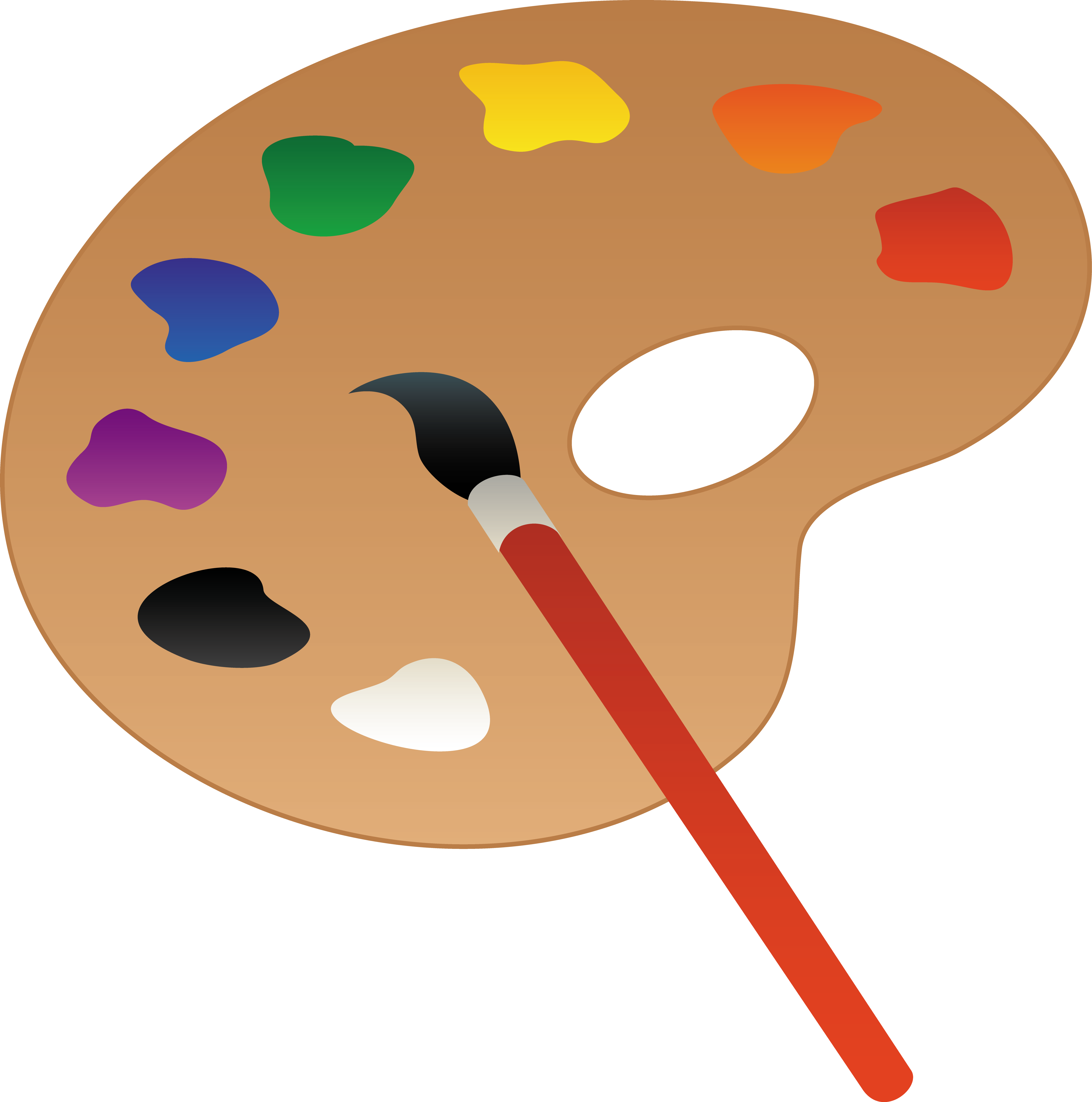 Artists palette clipart - Clipground