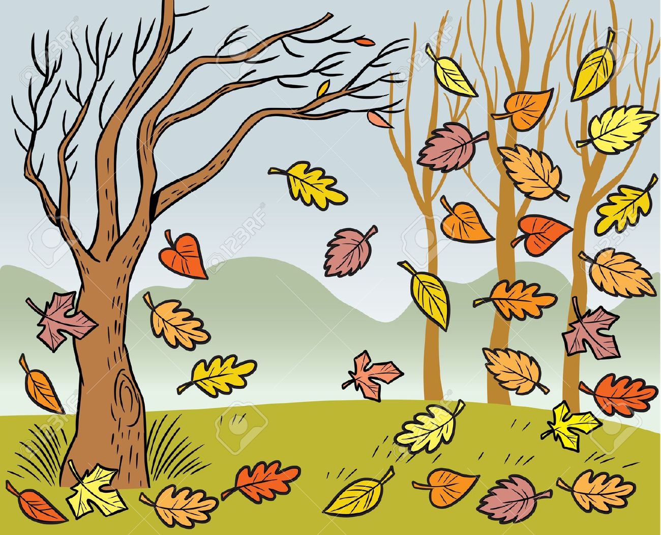 Autumn landscape clipart - Clipground