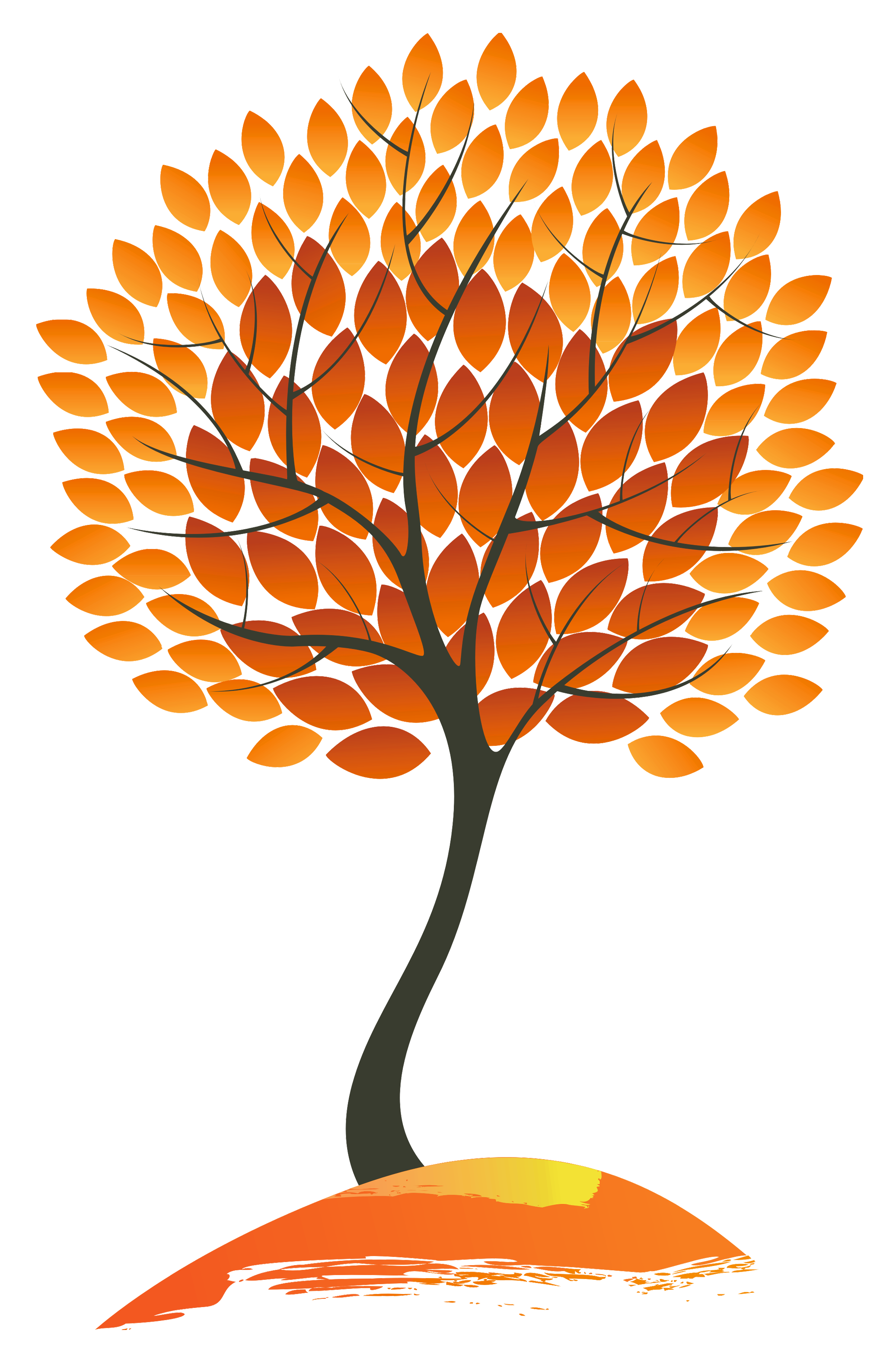 Autumnal tree clipart - Clipground