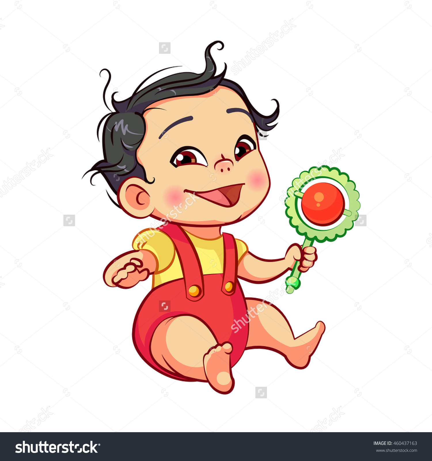 Asian baby clip art
