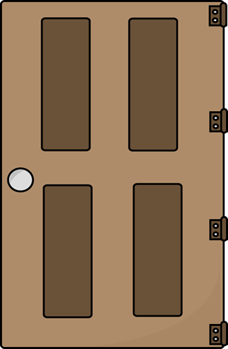Brown door clipart - Clipground