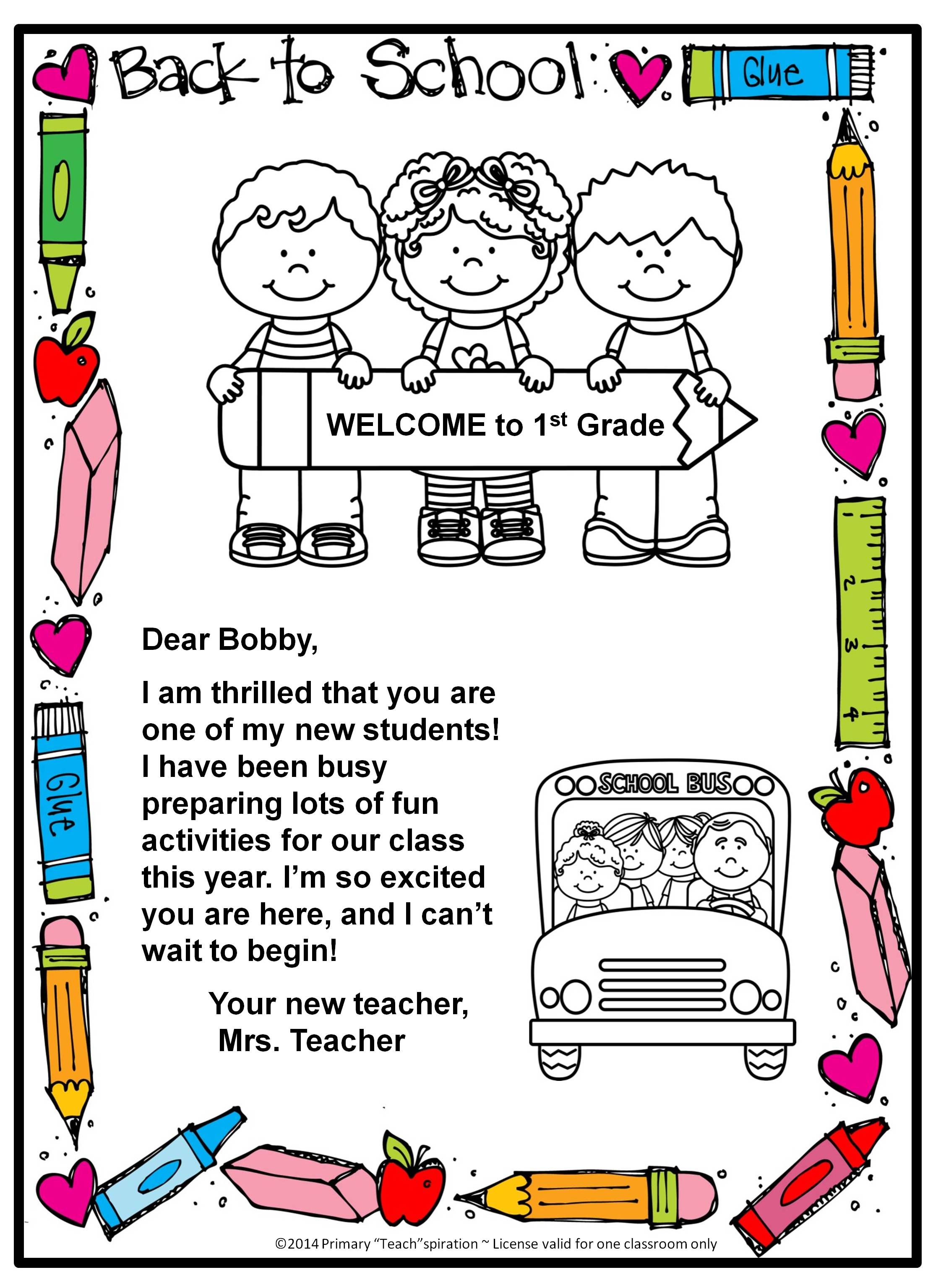 Back To School Clipart Free Postcard - Clipground