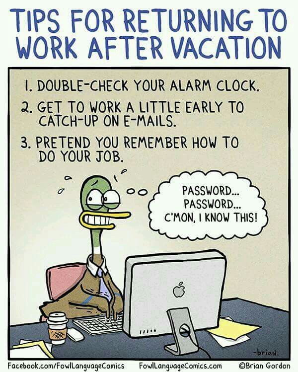 back to work after vacation clipart - Clipground