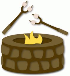 Backyard fire pit clipart - Clipground