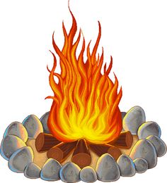 Backyard fire pit clipart - Clipground