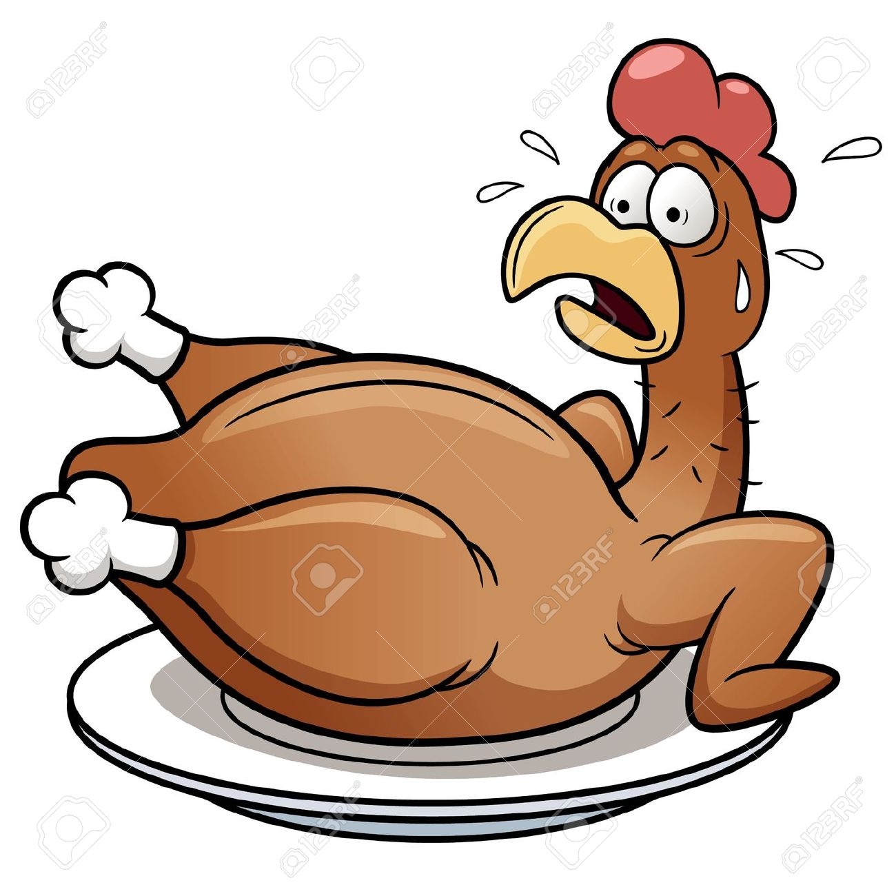 Baked chicken clipart - Clipground