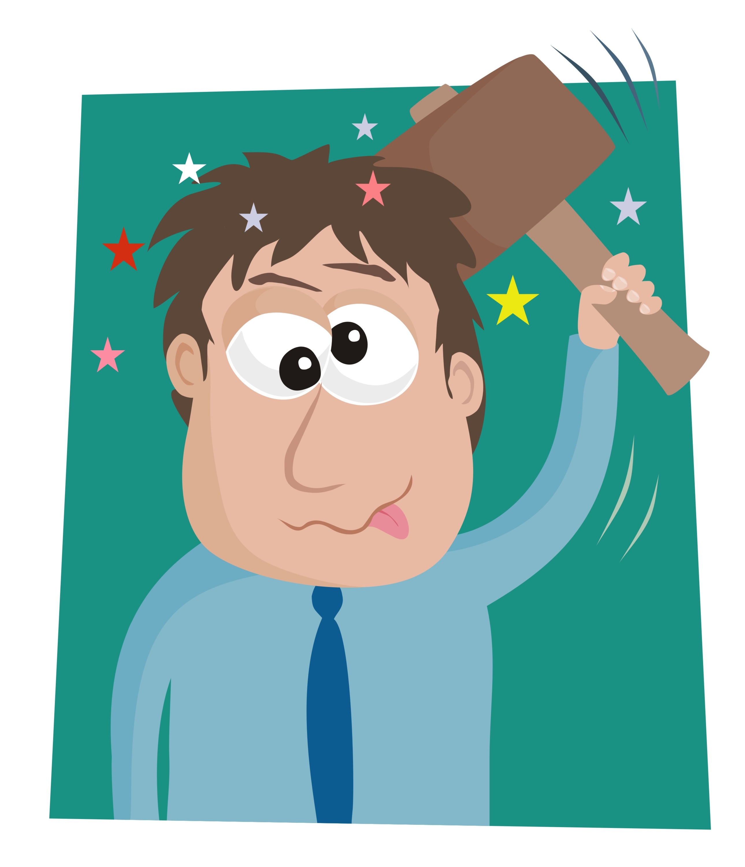 Bump On Head Cartoon Head Clipart Bump Knock Stars Clipground