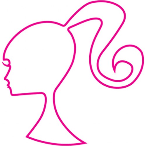 barbie clipart outline - Clipground