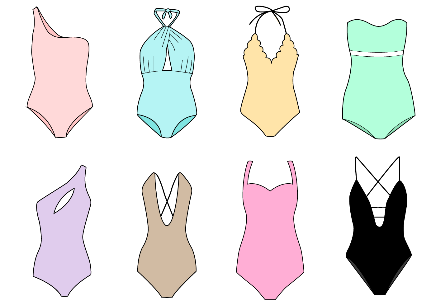 Bathers clipart - Clipground