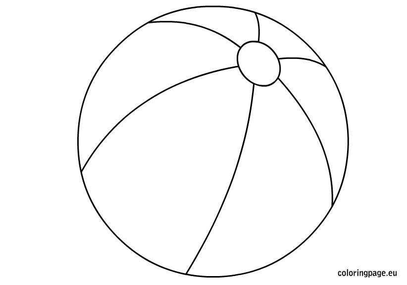 Beach Ball Pattern Template