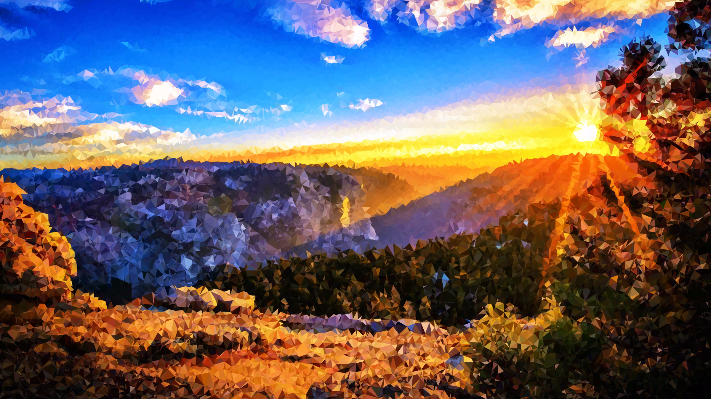 Beautiful mountain sunrise clipart - Clipground