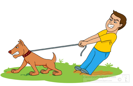 man and dog clipart - photo #32
