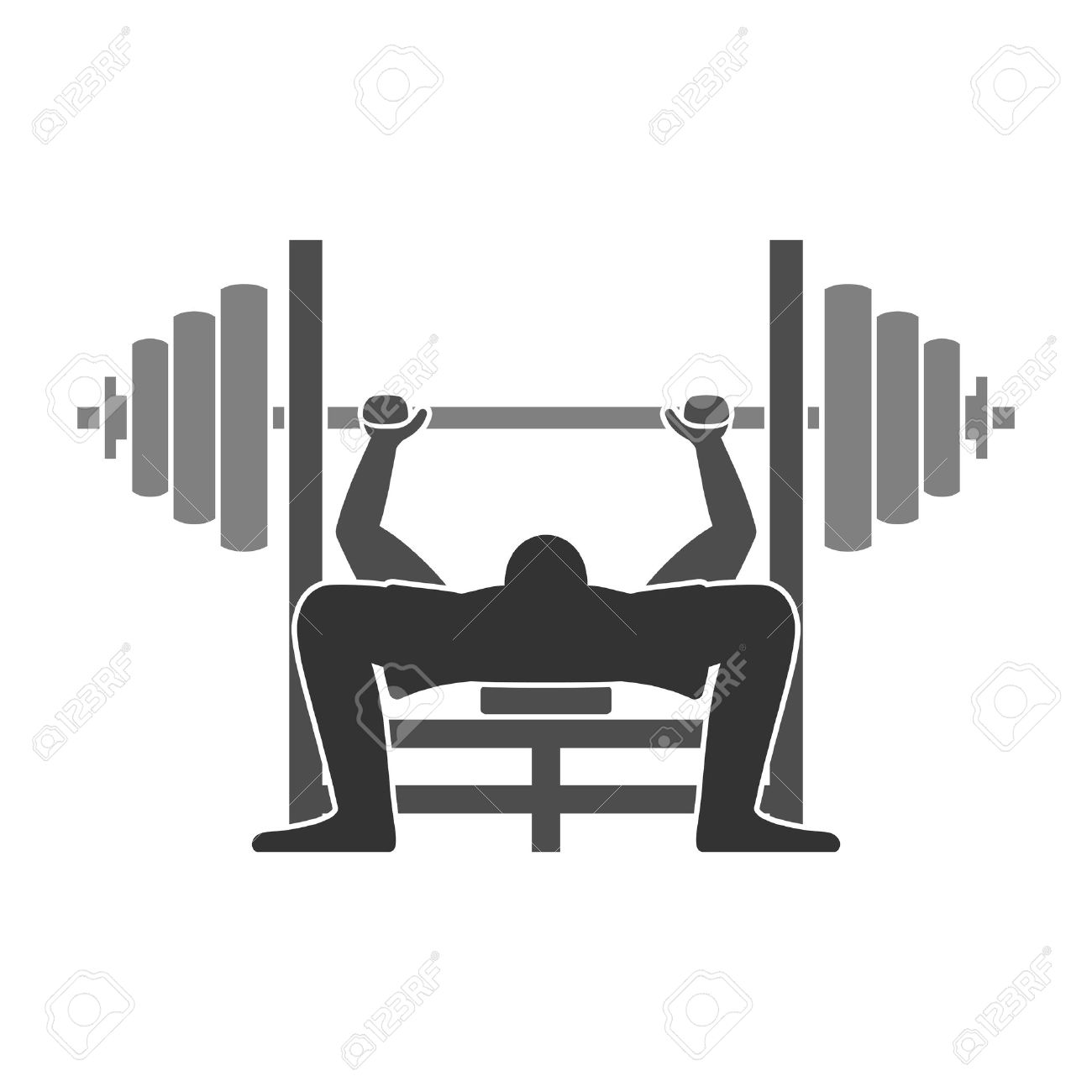 Bench press clipart - Clipground