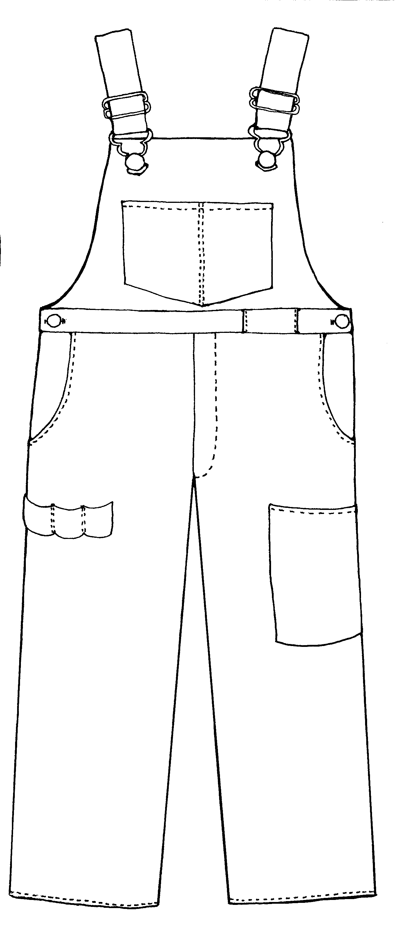 Overalls Coloring Printable Coloring Pages