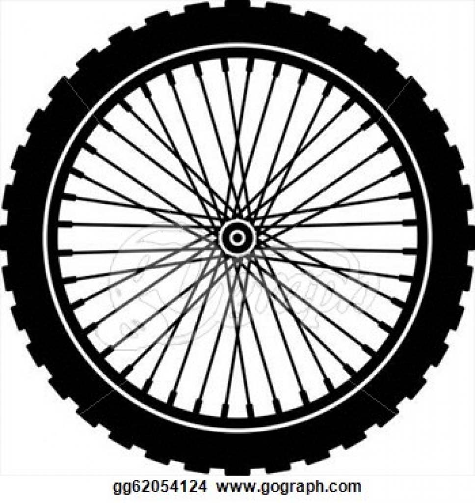 Mountain bike tyres clipart - Clipground