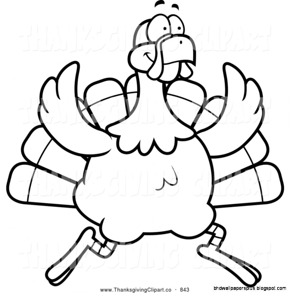 black and white happy thanksgiving clipart - Clipground