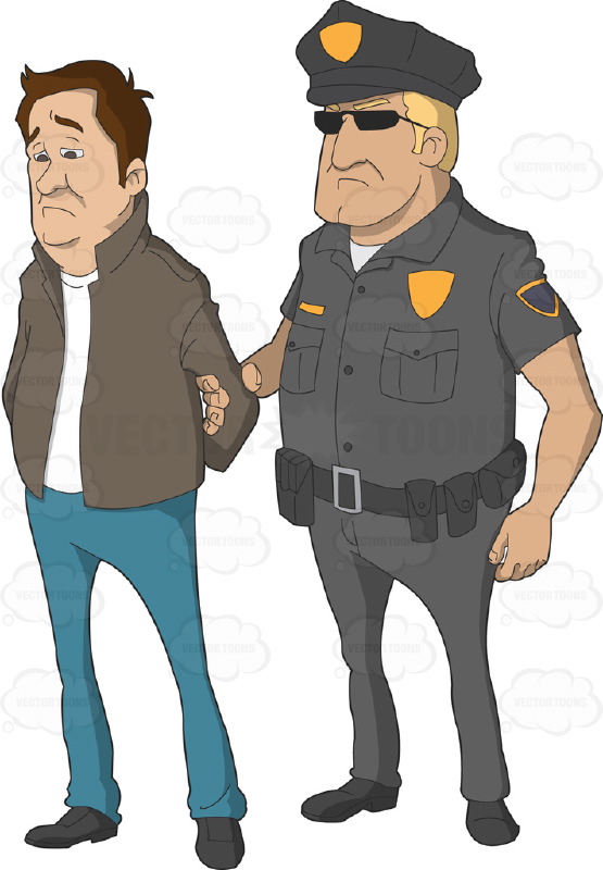 black man getting arrested clipart - Clipground