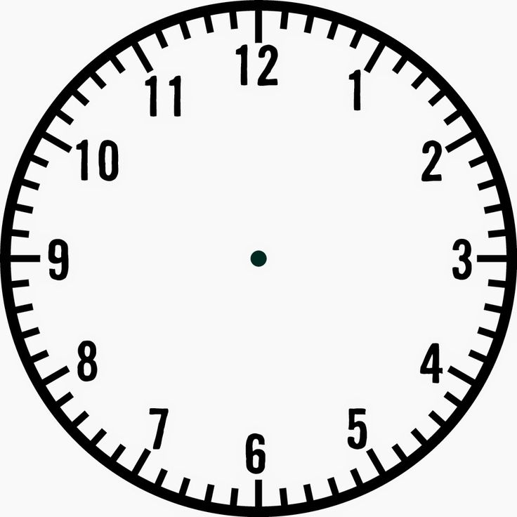 Blank Clock Template Printable Blank Clock Template With 5 Minute Increments
