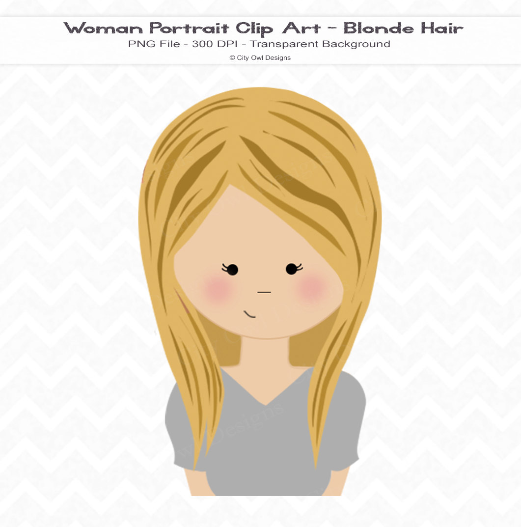 blonde girl clipart - photo #18