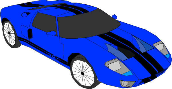 clipart blue car - photo #12