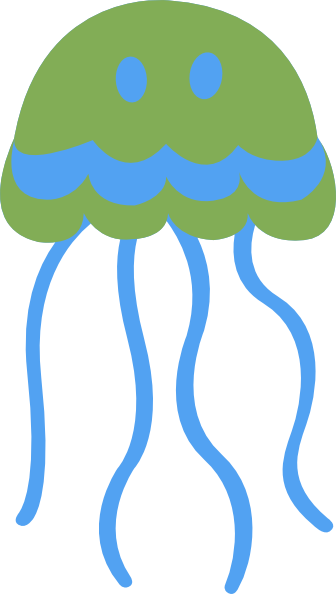 Blue jellyfish clipart - Clipground