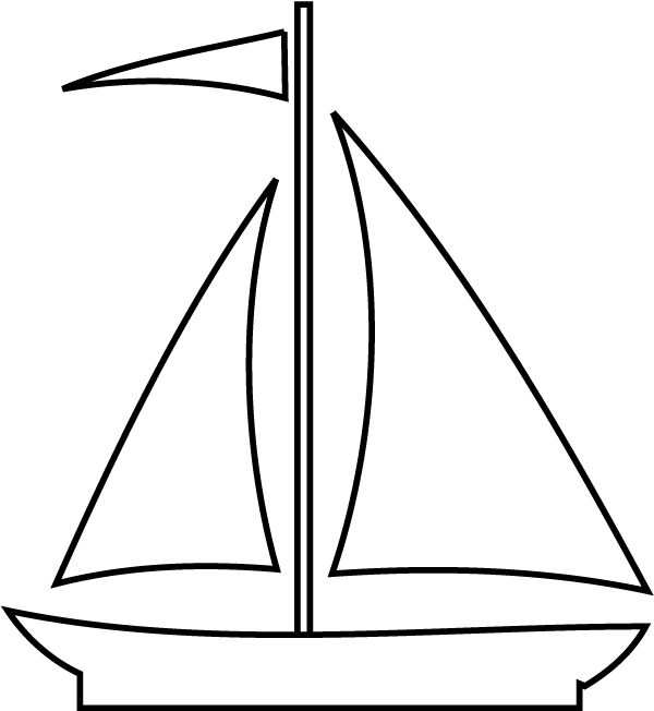 boat outline clipart - Clipground