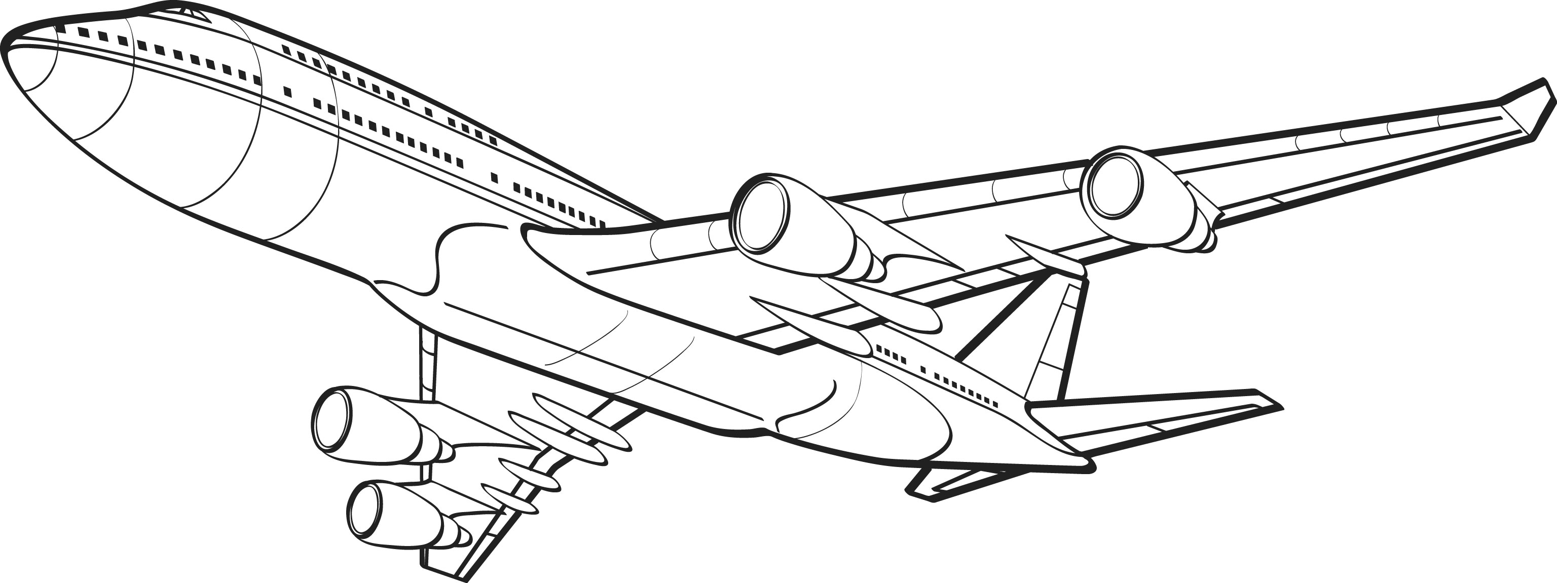 Boeing 747 clipart - Clipground