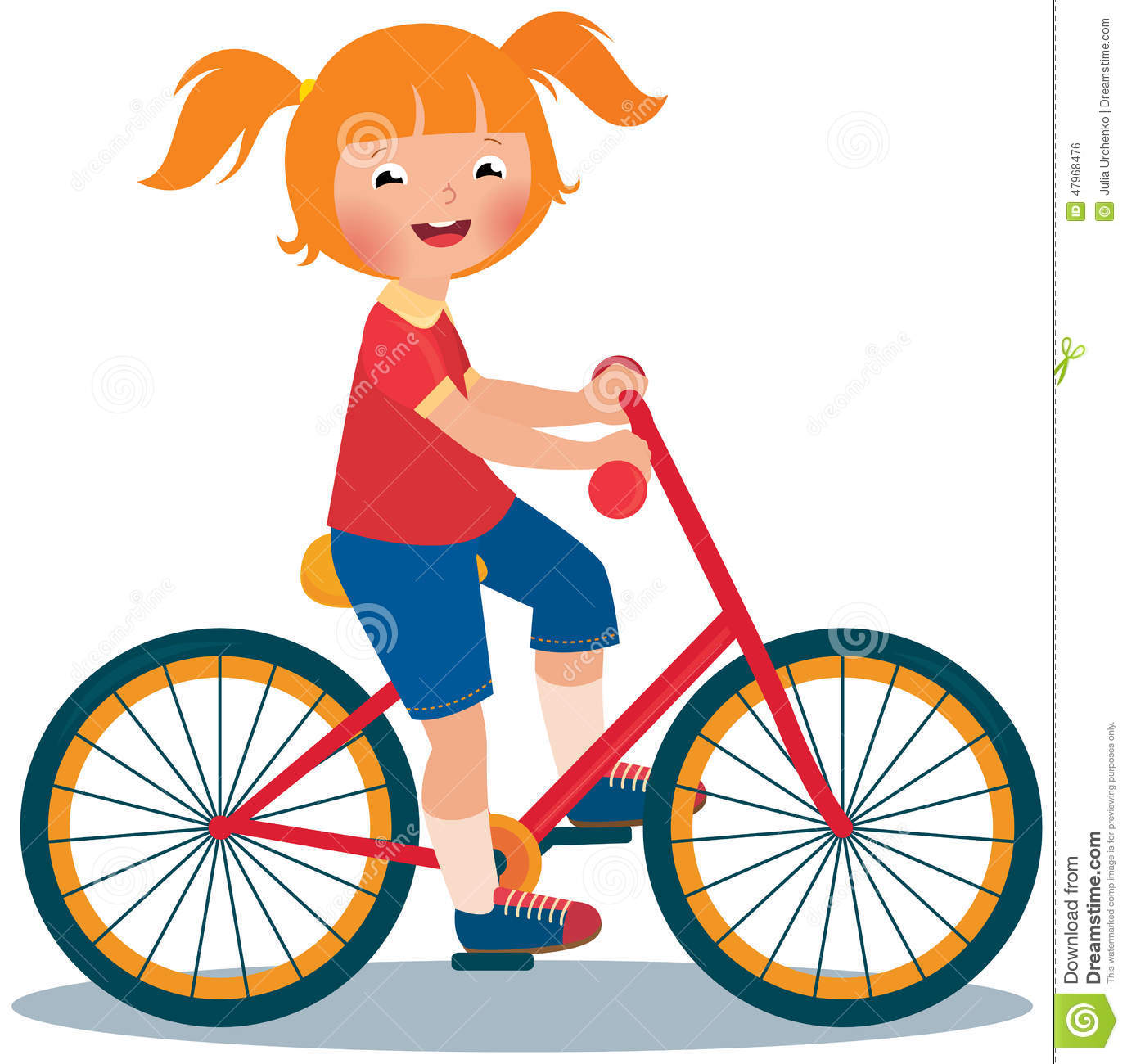 clipart girl riding bicycle - photo #22