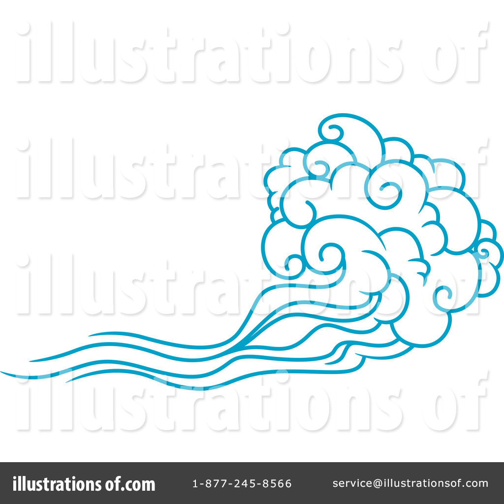 cartoon image wind blowing