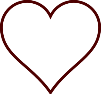 brown heart clipart - Clipground