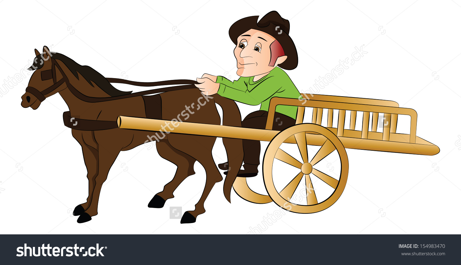 clipart horse and cart - photo #14
