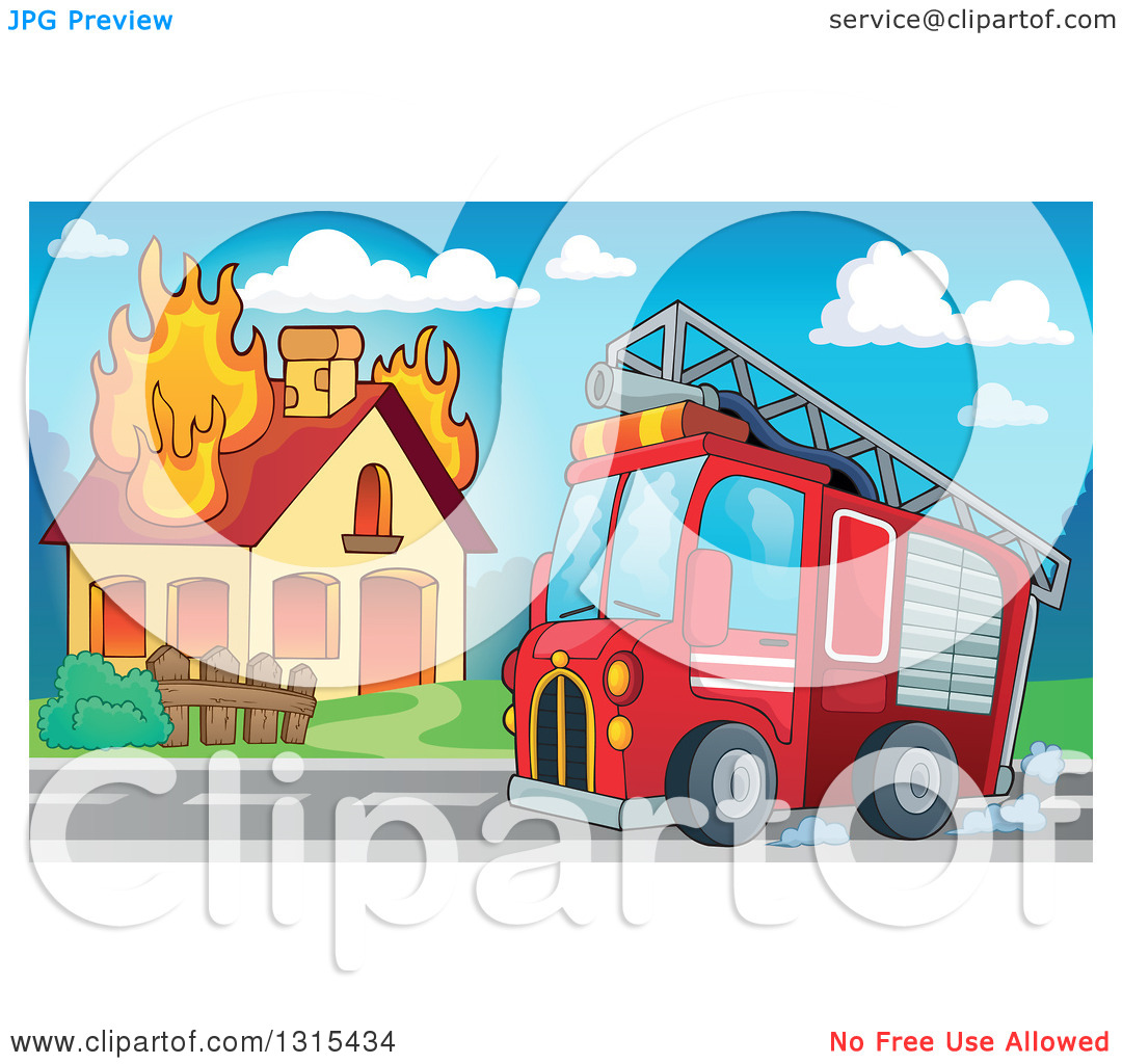 free clipart burning house - photo #21