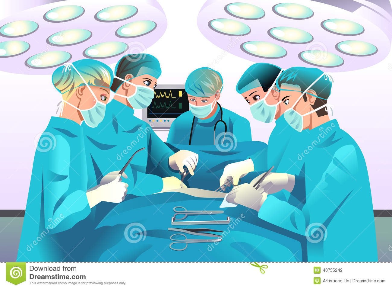 Surgical intervention clipart - Clipground