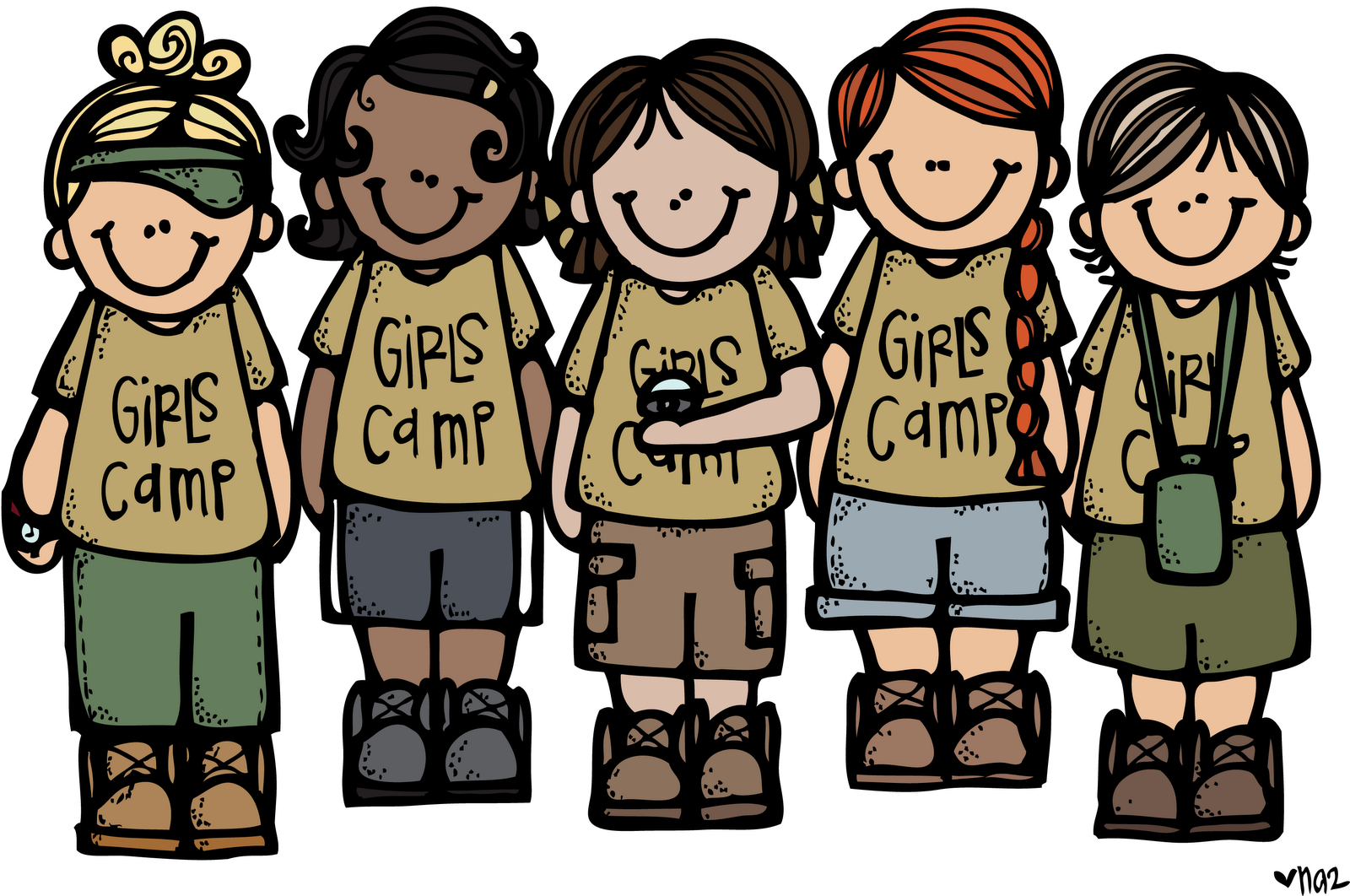 camp girl clipart - Clipground