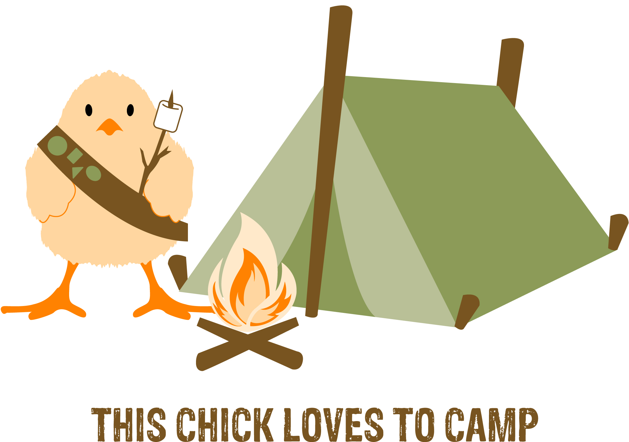 free girl scout camping clipart - photo #3