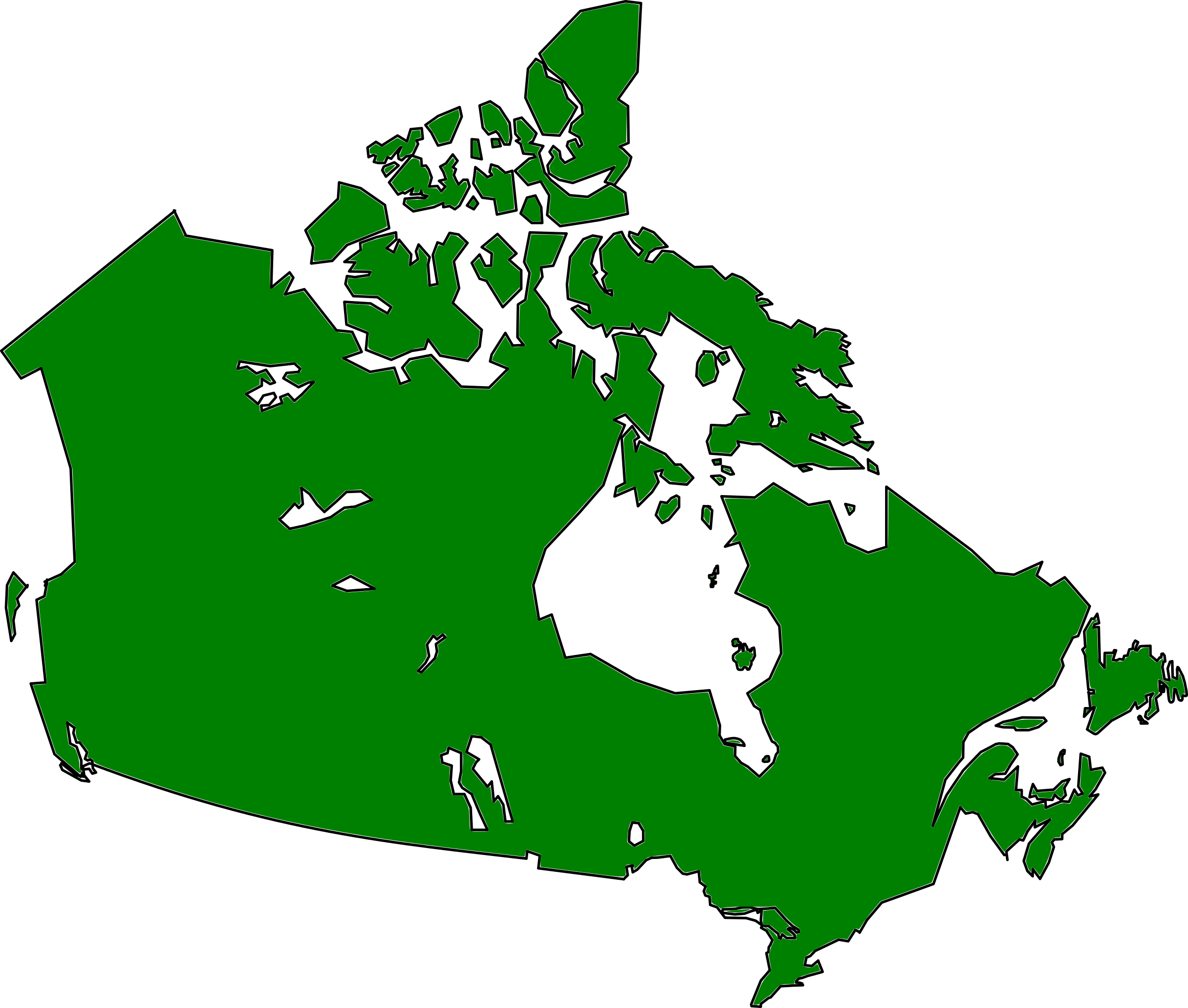 Canada Clipart Map Outline Png Clipground