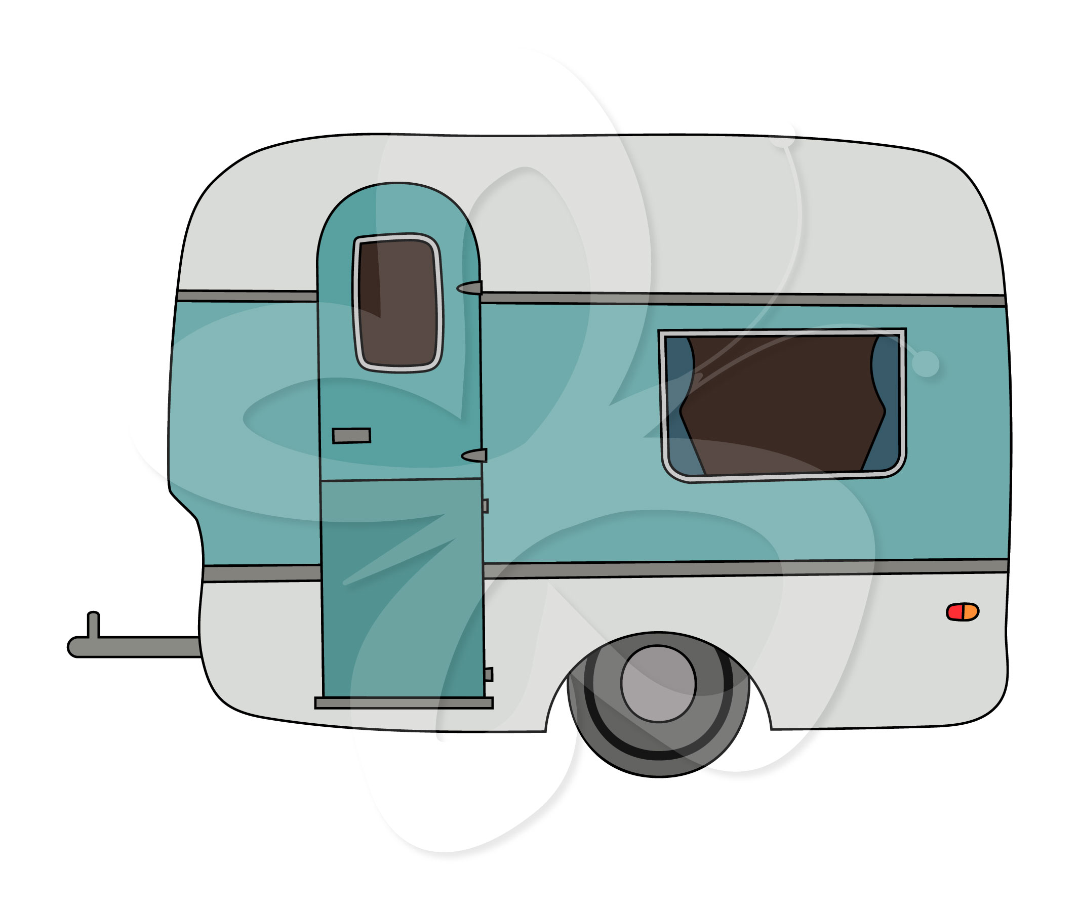 Caravan clipart - Clipground