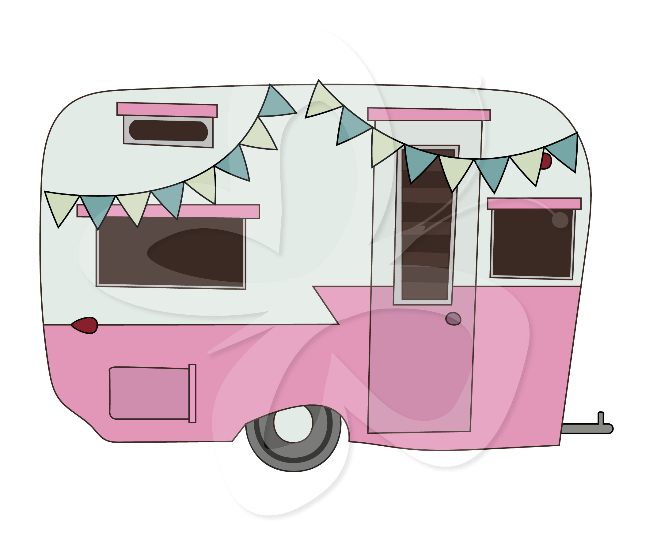 Caravan clipart - Clipground